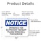 Signmission Entrance For Outpatient Therapy Please Ring OSHA Notice Sign, Aluminum, 10in W x 7in L, 2PK OS-2PACK-NS-A-710-L-12099 - alternate 3